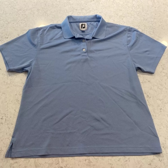 Footjoy Women's Blue Golf Polo Shirt Size L - Picture 1 of 11